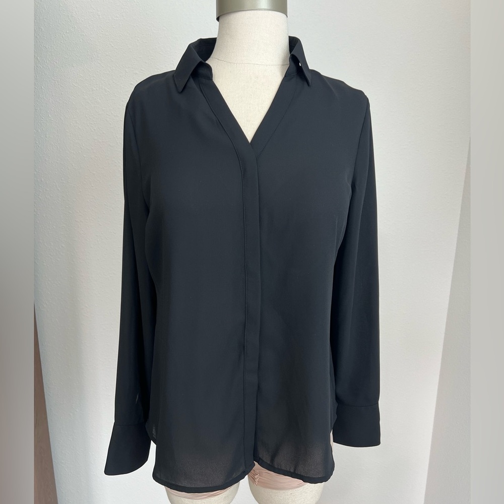 Worthington business casual, long-sleeve blouse - PS